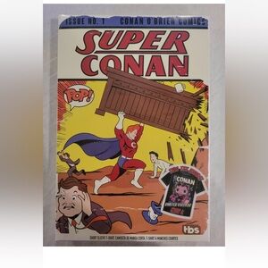 FUNKO POP TEES SHORT SLEEVE T-SHIRT SIZE LARGE  SUPER CONAN. NEW AND SEALED